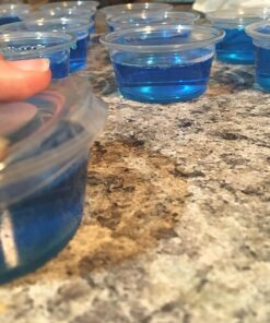 Polar Ice 125 Count Plastic Jello Shot Cups with Lids, 2-Ounce 1 Translucent 26 81a8FAR0BqL