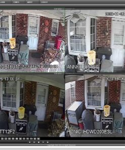 ANNKE 1080p Security Camera 4-in-1 CCTV Bullet Wired Cam, AHD/TVI/CVI/CVBS, Analog Surveillance Video Add–On Camera for Indoor/Outdoor Use, 100ft Clear Night Vision (Power Adapter Not Included) - E200 Black 48 81a9CFFNWjL