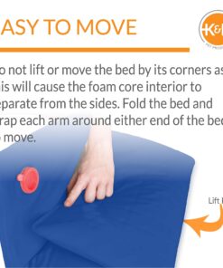 K&H Pet Products Cool Bed III Dog Cooling Mat, Cooling Dog Beds for Small Dogs, Dog Cooling Mat for Dog Carrier, Outdoor Dog Bed Cooling Pad for Dog, Pet Cooling Mat - Blue Small 17 X 24 Inches 24.0"L x 17.0"W x 2.0"Th 18 81a9tab1fkS 1