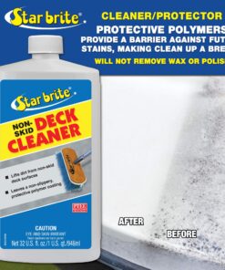 STAR BRITE Non-Skid Deck Cleaner & Protectant -Ultimate Boat Deck Wash - Protects Against Future Stains & UV - Ideal for Fiberglass, Vinyl, Plastic, Painted & Metal Surfaces - 128 OZ Gallon (085900) 1 Gallon 16 81aA38YvRrL