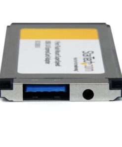 StarTech.com 1 Port Flush Mount ExpressCard SuperSpeed USB 3.0 Card Adapter with UASP Support - ExpressCard USB 3.0 Adapter (ECUSB3S11), Green 34-54mm 10 81aAASvFSpL