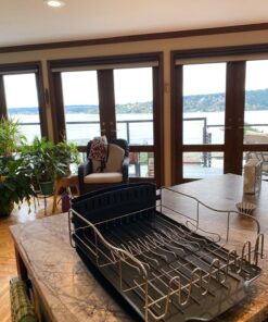 Polder KTH-615 Dish Rack & Tray 4 PC Combo– Advantage System Includes Rack, Drain Tray, Removable Drying Tray & Cutlery Holder – Stainless Steel & Plastic 4-piece 50 81aBKUxWtFL