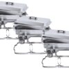 TigerChef Chafing Dish Buffet Set - Chaffing Dishes Stainless Steel - 3 Sets of Chafers and Buffet Warmer Set with Folding Frame - Food Warmers for Parties Buffets 32 81aDFFIMbBL