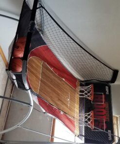 Hall of Games Indoor Arcade Basketball Games Multiple Styles, 2-Player Arcade Scoring Display with Rubber Basketball Set, Perfect for Family Game Rooms Deluxe (Poly Backboard & Premium Scorer) 31 81aERoFdzAL