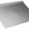 USA Pan Bakeware Cookie Sheet, Large, Warp Resistant Nonstick Baking Pan, Made in the USA from Aluminized Steel,Silver 42 81aEsccgN2S