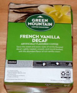 Green Mountain Coffee Roasters French Vanilla Decaf, Single-Serve Keurig K-Cup Pods, Flavored Light Roast Coffee, 24 Count 24 Count (Pack of 1) 28 81aFs3oQyxL