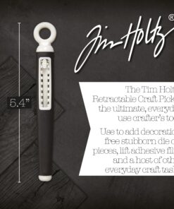 Tim Holtz Craft Pick Poker - Retractable Punch Tool for Paper Crafting, Scrapbooking, Die Cuts, and Art Supplies - Adjustable Fine Point Tip Red 14 81aHaSMh7hL