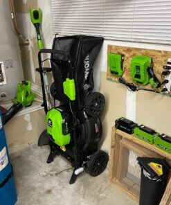 Greenworks 40V 21" Brushless Cordless (Push) Lawn Mower (75+ Compatible Tools), 5.0Ah Battery and Charger Included 21" Mower (5.0Ah) 45 81aHu4 MG7L