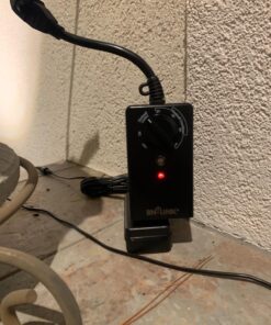 BN-LINK Outdoor 24-Hour Timer with Photocell Light Sensor, Water Resistant Photoelectric Countdown Timer(2, 4, 6 or 8 Hours Mode), Weatherproof, Two (2) Grounded Outlets for Home and Garden, Black Photocell Timer 33 81aHz2WmWtL