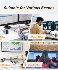 USB C Docking Station Dual Monitor for MacBook Pro/Air, 13-in-2 Triple Display Laptop USB-C Hub, Type C Dock with 2 4K HDMI, VGA, PD3.0, 7 USB, RJ45, 3.5mm Audio 36 81aIPobWI1L