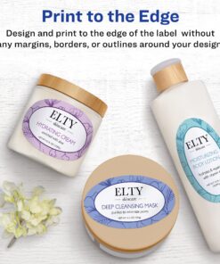 Avery Printable Blank Oval Labels, 2" x 3-1/3", Glossy White, 80 Customizable Labels (22820) 24 81aItb3z4 S