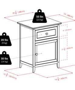 Winsome Wood Eugene Accent Table, Walnut FURNITURE 44 81aKTDlhIHL