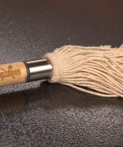 GRILLHOGS 18" Basting Mop - BBQ Mop Brushes for Sauce, Extra-Absorbent Double Head, Ergonomic Durable Natural Oak Handle, BBQ Grill Brush & Sauce Brush 13 81aM50lcadL