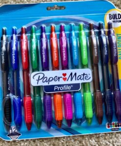 Paper Mate Profile Retractable Ballpoint Pens, Bold (1.4mm), Assorted Colors, 12 Count 36 81aMECLLa7L