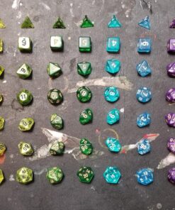 Wiz Dice Series II - DND Dice Set (105 Dice, 15 Sets of 7 Unique Colors) - Perfect DND Gifts - Role Playing Dice DND Accessories for TTRPG MTG Dice Games -D&D Dice Game Sets in Unique Finishes 54 81aOFspbUOL 1