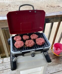 Cuisinart CGG-180T Petit Gourmet Portable Tabletop Propane Gas Grill, Red 17.6 x 18.6 x 11.8-Inch Petit Gourmet Tabletop Gas Grill, Red 56 81aOGirMFuL