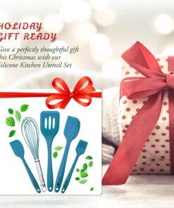 StarPack Basic Silicone Cooking Kitchen Utensils Set (5 Piece) - Cooking Utensils Set with Heat Resistance up to 480°F - Large & Small Spatulas, Whisk & Basting Brush Silicone Utensils (Teal Blue) Basics (Heat Resistant 480°F) Teal Blue 14 81aQ3LkpZcL