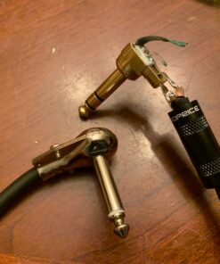 Monoprice 1/4-Inch TRS Right Angle Male to 1/4-Inch TRS Right Angle Male Cable - 1.5 Feet - Black, 16AWG, Gold Plated - Premier Series Cable Cord 7 81aR9nALpOL