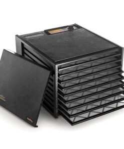 Alternative view of Excalibur 3900B Electric Food Dehydrator Machine with Adjustable Thermostat Accurate Temperature Control and Fast Drying, 9 tray, Black