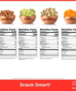 Nut Cravings Gourmet Collection - Dried Fruit & Mixed Nuts Gift Basket in Red Box (4 Assortments) Arrangement Platter, Birthday Care Package - Healthy Kosher USA Made Red Classic (4 Piece Assortment) 13 81aSTvbK HL