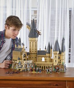 Alternative view of LEGO Harry Potter Hogwarts Castle 71043 Building Set - Model Kit with Minifigures, Featuring Wand, Boats, and Spider Figure, Gryffindor and Hufflepuff Accessories, Collectible for Adults and Teens Standard