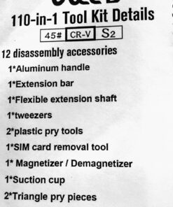 Precision Screwdriver Set Magnetic - Professional 110 in 1 Screw driver Tools Sets, PC Repair Tool Kit for Mobile Phone/Tablet/Computer/Watch/Camera/Eyeglasses/Other Electronic Devices 110 Yellow 45 81aU4eMdxpL