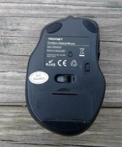 TECKNET Bluetooth Mouse, Wireless Mouse with 6 Buttons, 5 Adjustable DPI Levels, 24 Month Battery Life, Ergonomic Computer Mouse for Laptop, Computer, Mac, PC, Windows, Chromebook, Notebook Grey 73 81aVKgJwWFL