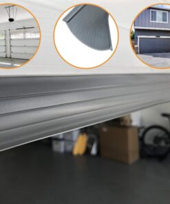 The 2021 Gray Garage Door Bottom Seal | 20 Foot, 3.5-3.75 Inch Width Garage Rubber Replacement Kit | T-Ends (1/4-5/16 Inch) Garage Door Weather Seal Threshold Strip | Easily Cut & Adapt to Doors 3.75 Inches 23 81aX aqP97L