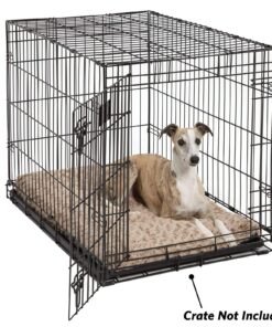 MidWest Homes for Pets Deluxe Dog Beds | Super Plush Dog & Cat Beds Ideal for Dog Crates | Machine Wash & Dryer Friendly, 1-Year Warranty Mocha 36-Inch 17 81aZgua0VxL 1