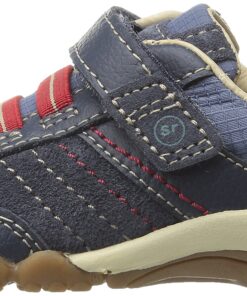 Stride Rite SRT Baby and Toddler Boys Prescott Casual Sneaker Infant (0-12 Months) 4 Wide Infant Blue 15 81aZozJVGoL