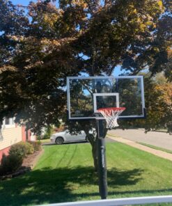 Silverback 54" and 60" In-Ground Basketball Systems with Adjustable-Height Tempered Glass Backboard and Pro-Style Breakaway Rim SB60 Basketball System 61 81aarjSbCCL