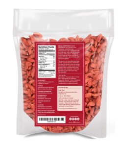 Healthworks Raw Goji Berries (32 Ounces / 2 Pound) | Certified Organic & Sun-Dried | Keto, Vegan & Non-GMO | Baking, Teas & Smoothies | Antioxidant Superfood 2 Pound (Pack of 1) 13 81acPeEjXgL