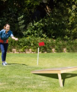 ZENY Portable Cornhole Set Regulation Size Outdoor Yard Cornhole Game 2 Wooden Cornhole Boards 8 Corn Hole Toss Bags with Travel Carrying Bag Regulation Szie 4x2ft 30 81aeOg47oL