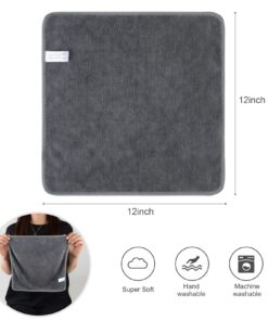 SINLAND Microfiber Cleaning Cloth Ulura Absorbent Softer Towel Reusable Cleaning Cloth Streak Free Lint Free Cleaning Cloth for Home, Kitchen, Car, Window Use 12x12 Inch Slate Grey 6 Pack 25 81ag3H4CXKL