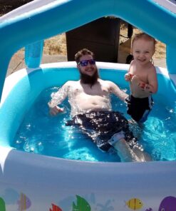 Intex Sun Shade Inflatable Pool, 62" X 62" X 48", for Ages 2+ Play Center Only 40 81ahqQn5u2L