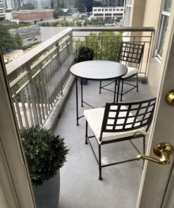 LA JOLIE MUSE Set of 2 Tall Planters with Trays, 20 Inch Indoor/Outdoor Tall Planters,Large Grey Flower Pots,Tree Planters for Front Door,Patio and Deck 2 Pack - 20" Gray 31 81aiETcUqKL