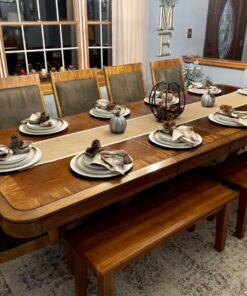 Signature Design by Ashley Berringer 17.5 Inch Rustic Traditional Dining Bench, Brown 36 81aiGgFwZzL