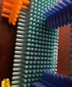 Battat- Bristle Blocks- STEM Interlocking Building Blocks- 50 pc Playset- Developmental Toys for Toddlers & Kids- Basic Builder Bucket- 2 Years + 50 pcs 25 81aiHM 1xPL