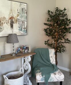 Nearly Natural 6ft. Ficus Artificial Trees, 72in, Green 72 in 38 81aikeYbWDL