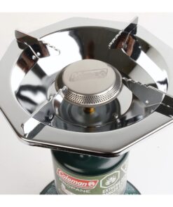 Coleman Bottletop Propane Camping Stove, Portable 1-Burner Adjustable Stove with Wind Baffles, Pressure Regulator, and 10,000 BTUs of Power; Great for Camping, Hiking, Backpacking, & More 28 81aj95 ouRL