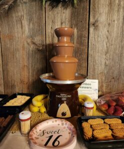 Wilton Chocolate Pro Chocolate Fountain and Fondue Fountain - Designed to Keep Chocolate Melted for Easy Treat Dipping, 3-Tier, 16-Inches Tall, 4-lb Capacity No Size Brown 29 81alZmWFb3L