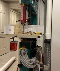 POWERTEC 70143 4" x 20' PVC Dust Collection Hose for Dust Collector for Woodworking and Shop Vacuum, 4 Inch Dust Collector Hose for Dust Collection Fittings, Clear 4" x 20' 26 81alehfejpL