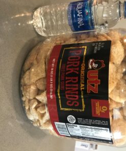 Utz Pork Rinds, Original Flavor - Keto Friendly Snack with Zero Carbs per Serving, Light and Airy Chicharrones with the Perfect Amount of Salt, 18 Ounce (Pack of 2) 18 Ounce (Pack of 2) 49 81amQZTsvxL