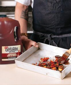 Cattlemen's Louisiana Hot & Spicy BBQ Sauce, 1 gal - One Gallon Container of Spicy Barbeque Sauce Made with Ripe Tomatoes, Best on Shrimp, Chicken Tacos, Meatballs and More 25 81amzAA2oqL