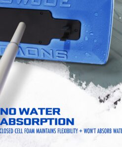 Snow Joe SJBLZD The Original 2-In-1 Telescoping Snow Broom + Ice Scraper w/18-Inch No-Scratch Foam Head, Closed Cell Foam for No Water Absorption, Blue Original Snow Broom 25 81aoIbs5mUL