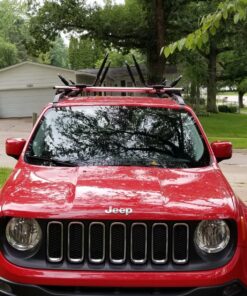 ECOTRIC Kayak Roof Rack J-Bar Rack HD Universal Kayak Carrier Holder Canoe Boat Surf Ski Board Roof Top Mounted on Crossbar for Car SUV Truck Set of 4 44 81aojjJym6L