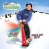 Geospace Original Winter Fun Ski Skooter: Fold-up Snowboard Kick-Scooter Sled for Use on Snow, Assorted Colors (Red, Green or Blue Single LED Light 22 81aqnNHn8L
