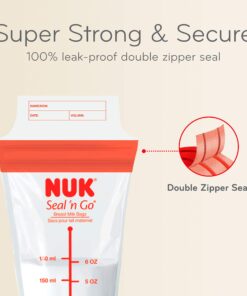 Alternative view of NUK Simply Natural Seal n' Go Breast Milk Bags, 100 CT 100 Count (Pack of 1)