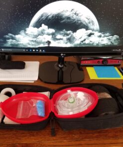 MCR Medical CPR Rescue Mask, Adult/Child Pocket Resuscitator, Hard Case with Wrist Strap 20 81asvECSC7L