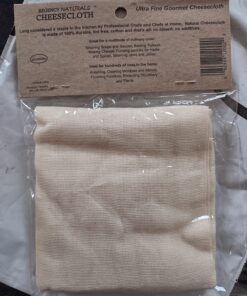 Regency Wraps 100% Cotton Cheesecloth for Basting Turkey, Canning, Straining, Cheesemaking, Natural Ultra-Fine, 9 sq ft, Pack of 1 Natural Ultra Fine 1 Count (Pack of 1) 50 81atDih9g L